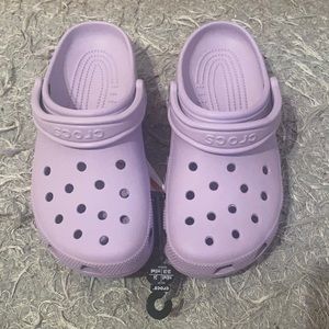 NWT Lavender Crocs
